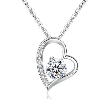 Zircon Love Necklace Ornament Women's Valentine's Day