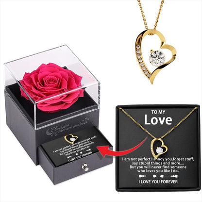 Zircon Love Necklace Ornament Women's Valentine's Day