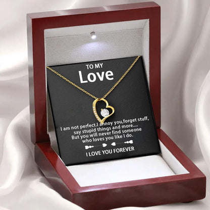 Zircon Love Necklace Ornament Women's Valentine's Day